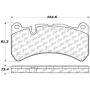 CENTRIC PARTS 104.11160 Posi Quiet Semi-Metallic Brake Pads with Hardware