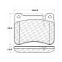 CENTRIC PARTS 104.11210 Posi Quiet Semi-Metallic Brake Pads with Hardware