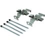 CENTRIC PARTS 104.11210 Posi Quiet Semi-Metallic Brake Pads with Hardware