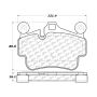 CENTRIC PARTS 104.11350 Posi Quiet Semi-Metallic Brake Pads