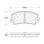 CENTRIC PARTS 104.11630 Posi Quiet Semi-Metallic Brake Pads
