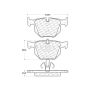 CENTRIC PARTS 104.11700 Posi Quiet Semi-Metallic Brake Pads with Hardware