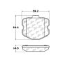 CENTRIC PARTS 104.11851 Posi Quiet Semi-Metallic Brake Pads