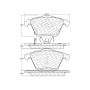 CENTRIC PARTS 104.11860 Posi Quiet Semi-Metallic Brake Pads with Hardware