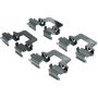 CENTRIC PARTS 104.12260 Posi Quiet Semi-Metallic Brake Pads with Hardware