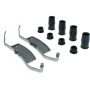 CENTRIC PARTS 104.12400 Posi Quiet Semi-Metallic Brake Pads with Hardware
