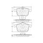 CENTRIC PARTS 104.12570 Posi Quiet Semi-Metallic Brake Pads with Hardware