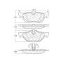 CENTRIC PARTS 104.12670 Posi Quiet Semi-Metallic Brake Pads with Hardware