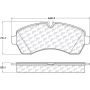 CENTRIC PARTS 104.12680 Posi Quiet Semi-Metallic Brake Pads with Hardware