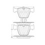 CENTRIC PARTS 104.12890 Posi Quiet Semi-Metallic Brake Pads with Hardware
