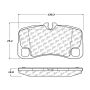 CENTRIC PARTS 104.13000 Posi Quiet Semi-Metallic Brake Pads with Hardware