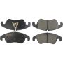 CENTRIC PARTS 104.13220 Posi Quiet Semi-Metallic Brake Pads with Hardware