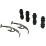 CENTRIC PARTS 104.13221 Posi Quiet Semi-Metallic Brake Pads with Hardware