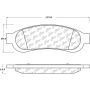 CENTRIC PARTS 104.13340 Posi Quiet Semi-Metallic Brake Pads with Hardware