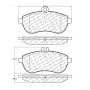 CENTRIC PARTS 104.13400 Posi Quiet Semi-Metallic Brake Pads with Hardware