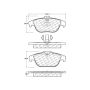 CENTRIC PARTS 104.13410 Posi Quiet Semi-Metallic Brake Pads with Hardware