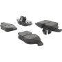 CENTRIC PARTS 104.13411 Posi Quiet Semi-Metallic Brake Pads with Hardware