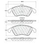CENTRIC PARTS 104.13420 Posi Quiet Semi-Metallic Brake Pads with Hardware