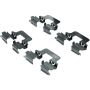 CENTRIC PARTS 104.13620 Posi Quiet Semi-Metallic Brake Pads with Hardware