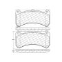 CENTRIC PARTS 104.13650 Posi Quiet Semi-Metallic Brake Pads with Hardware