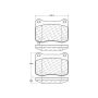 CENTRIC PARTS 104.13660 Posi Quiet Semi-Metallic Brake Pads