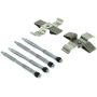 CENTRIC PARTS 104.13680 Posi Quiet Semi-Metallic Brake Pads with Hardware