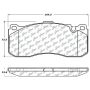 CENTRIC PARTS 104.13710 Posi Quiet Semi-Metallic Brake Pads with Hardware