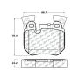 CENTRIC PARTS 104.13720 Posi Quiet Semi-Metallic Brake Pads with Hardware