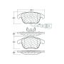CENTRIC PARTS 104.13750 Posi Quiet Semi-Metallic Brake Pads with Hardware