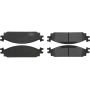 CENTRIC PARTS 104.13760 Posi Quiet Semi-Metallic Brake Pads with Hardware