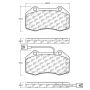 CENTRIC PARTS 104.13791 Posi Quiet Semi-Metallic Brake Pads with Hardware