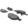 CENTRIC PARTS 104.13810 Posi Quiet Semi-Metallic Brake Pads with Hardware