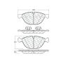 CENTRIC PARTS 104.13810 Posi Quiet Semi-Metallic Brake Pads with Hardware