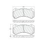 CENTRIC PARTS 104.13820 Posi Quiet Semi-Metallic Brake Pads