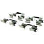 CENTRIC PARTS 104.13861 Posi Quiet Semi-Metallic Brake Pads with Hardware