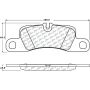 CENTRIC PARTS 104.13900 Posi Quiet Semi-Metallic Brake Pads with Hardware