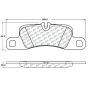 CENTRIC PARTS 104.13901 Posi Quiet Semi-Metallic Brake Pads with Hardware
