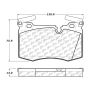 CENTRIC PARTS 104.14030 Posi Quiet Semi-Metallic Brake Pads