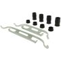 CENTRIC PARTS 104.14120 Posi Quiet Semi-Metallic Brake Pads with Hardware
