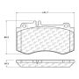 CENTRIC PARTS 104.14200 Posi Quiet Semi-Metallic Brake Pads with Hardware