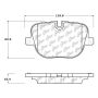 CENTRIC PARTS 104.14270 Posi Quiet Semi-Metallic Brake Pads with Hardware