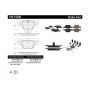 CENTRIC PARTS 104.15040 Posi Quiet Semi-Metallic Brake Pads with Hardware