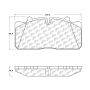 CENTRIC PARTS 104.15180 Posi Quiet Semi-Metallic Brake Pads
