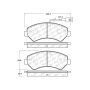 CENTRIC PARTS 104.15401 Posi Quiet Semi-Metallic Brake Pads