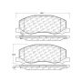 CENTRIC PARTS 104.15580 Posi Quiet Semi-Metallic Brake Pads with Hardware