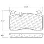 CENTRIC PARTS 104.16000 Posi Quiet Semi-Metallic Brake Pads with Hardware