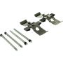 CENTRIC PARTS 104.16000 Posi Quiet Semi-Metallic Brake Pads with Hardware