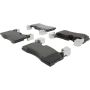 CENTRIC PARTS 104.16070 Posi Quiet Semi-Metallic Brake Pads with Hardware