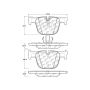 CENTRIC PARTS 104.16100 Posi Quiet Semi-Metallic Brake Pads with Hardware