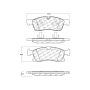 CENTRIC PARTS 104.16290 Posi Quiet Semi-Metallic Brake Pads with Hardware